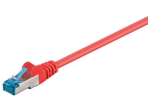 Cordon réseau RJ45-RJ45 Catégorie 6A Blindé S/FTP LSZH 3 mètres Rouge