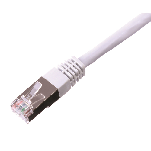 Cordon réseau RJ45-RJ45 Catégorie 6A Blindé S/FTP LSZH 3 mètres Blanc